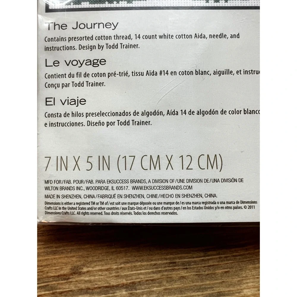 Dimensions The Journey Counted Cross Stitch Kit 71-06245 Todd Trainer 7x5 New